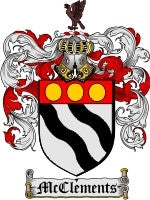 Mcclements coat of arms family crest download