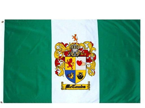 Mccombs family crest coat of arms flag