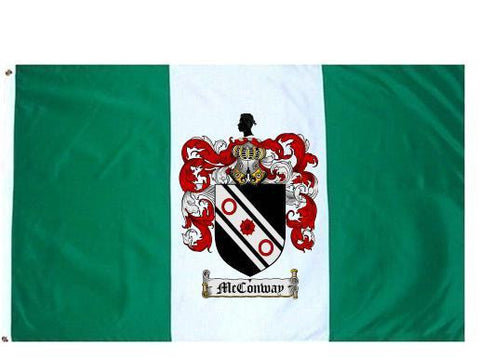 Mcconway family crest coat of arms flag