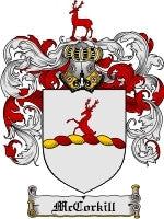 Mccorkill coat of arms family crest download