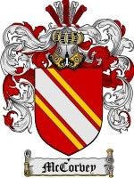 Mccorvey coat of arms family crest download