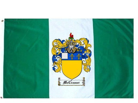 Mccramer family crest coat of arms flag