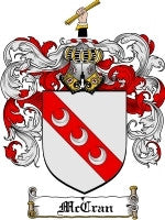 Mccran coat of arms family crest download