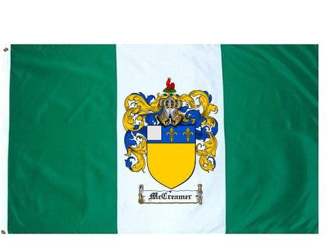 Mccreamer family crest coat of arms flag