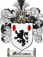 Mccrosen coat of arms family crest download