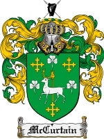 Mccurtain coat of arms family crest download
