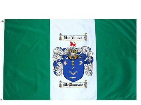 Mcdannald family crest coat of arms flag