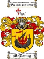 Mcdonny coat of arms family crest download