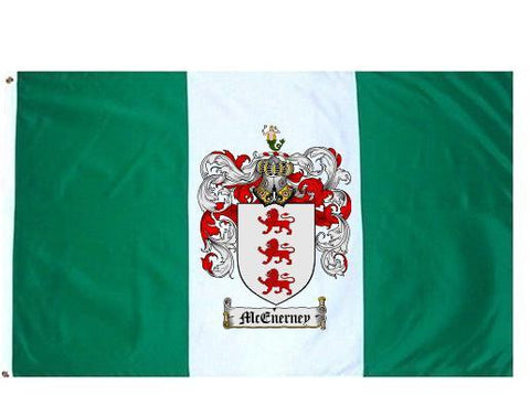 Mcenerney family crest coat of arms flag