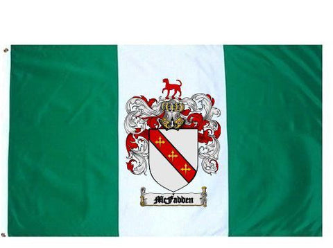 Mcfadden family crest coat of arms flag