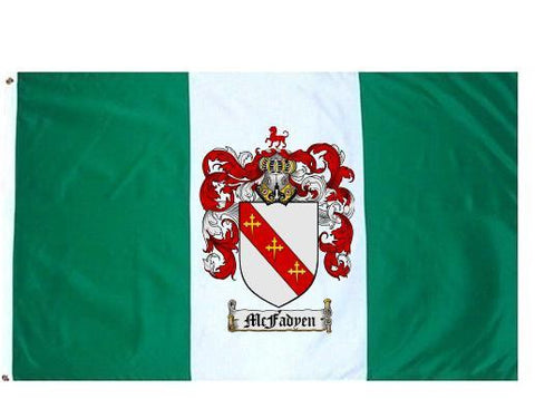 Mcfadyen family crest coat of arms flag