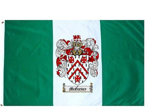 Mcgarvey family crest coat of arms flag