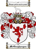 Mcgeoghengan coat of arms family crest download