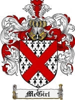 Mcgirl coat of arms family crest download