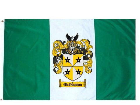 Mcglennon family crest coat of arms flag