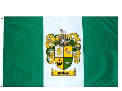 Mcgugin family crest coat of arms flag
