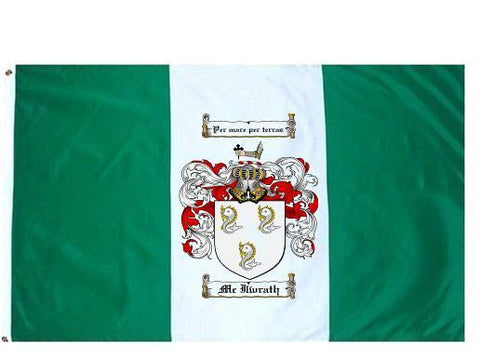 Mcilwrath family crest coat of arms flag