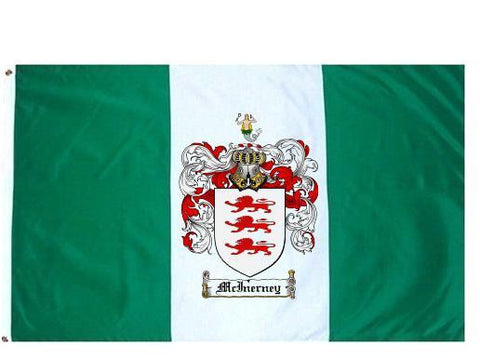 Mcinerny family crest coat of arms flag