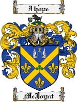 Mcjoynt coat of arms family crest download