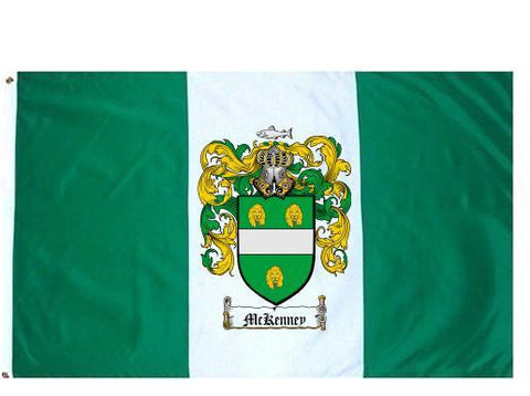 Mckenney family crest coat of arms flag