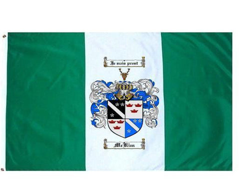 Mckim family crest coat of arms flag