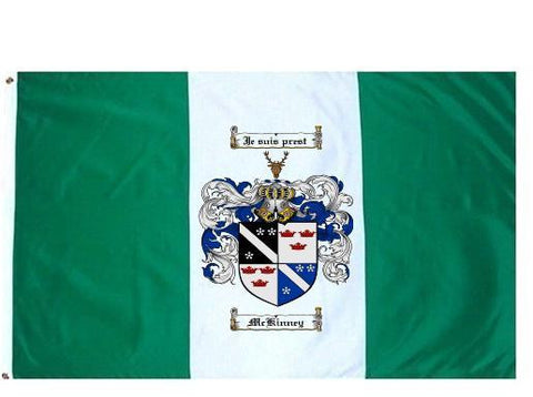 Mckinney family crest coat of arms flag