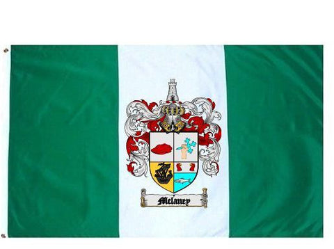 Mclaney family crest coat of arms flag