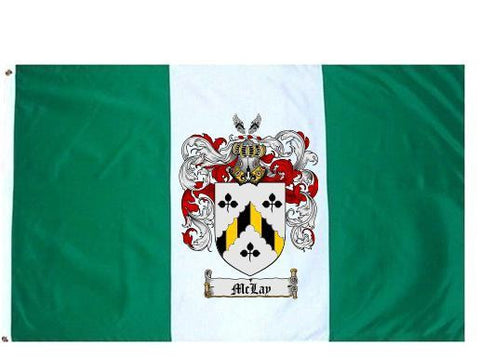 Mclay family crest coat of arms flag