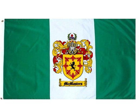 Mcmasters family crest coat of arms flag