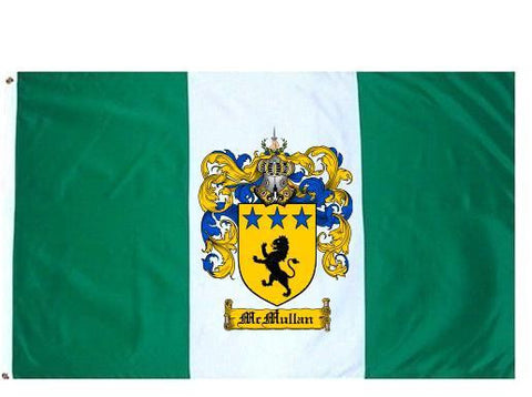 Mcmullan family crest coat of arms flag
