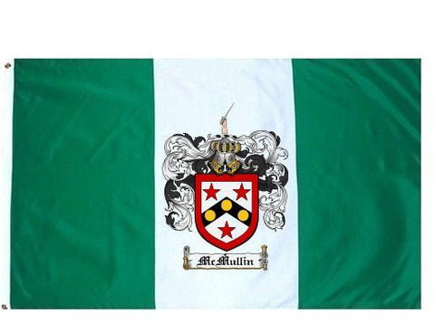 Mcmullin family crest coat of arms flag