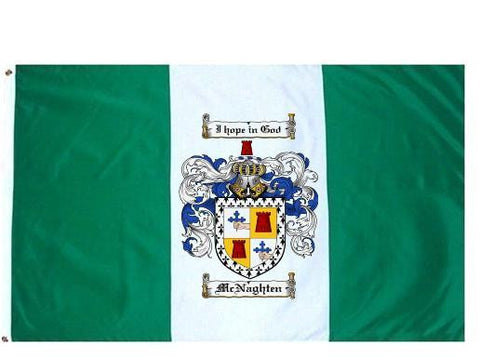 Mcnaghten family crest coat of arms flag