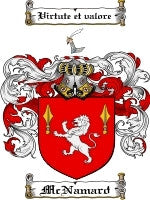 Mcnamard coat of arms family crest download