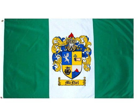 Mcniel family crest coat of arms flag