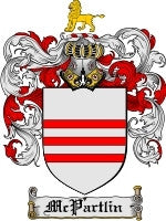 Mcpartlin coat of arms family crest download