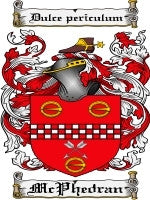Mcphedran coat of arms family crest download