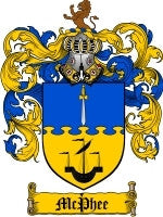 Mcphee family crest coat of arms emailed to you within 24 hours