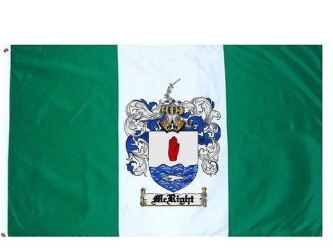 Mcright family crest coat of arms flag