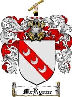 Mcrynne coat of arms family crest download