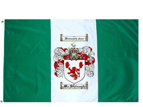 Mcshinagh family crest coat of arms flag