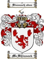 Mcshinnock coat of arms family crest download