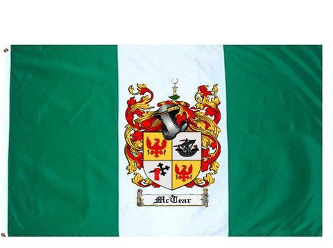 Mctear family crest coat of arms flag