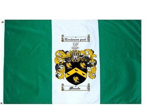 Meade family crest coat of arms flag