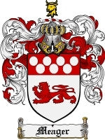 Meager coat of arms family crest download