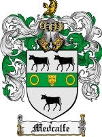 Medcalfe coat of arms family crest download