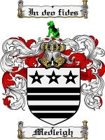 Medleigh coat of arms family crest download