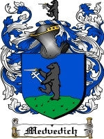 Medvedich coat of arms family crest download