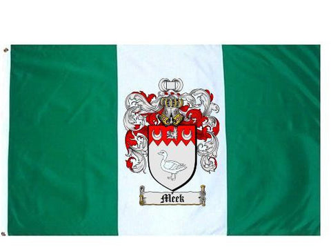 Meek family crest coat of arms flag