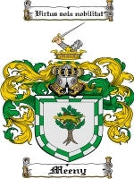 Meeny coat of arms family crest download