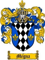 Megna coat of arms family crest download